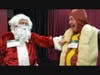 Santa (Steve Delaney) and Doug (Mark Brewer) encounter their mistaken identities in "Seasonal Tags" at Vero Voce Theater.