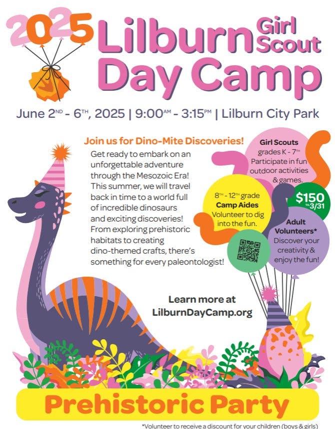 Lilburn Day Camp June 2-6, 2025