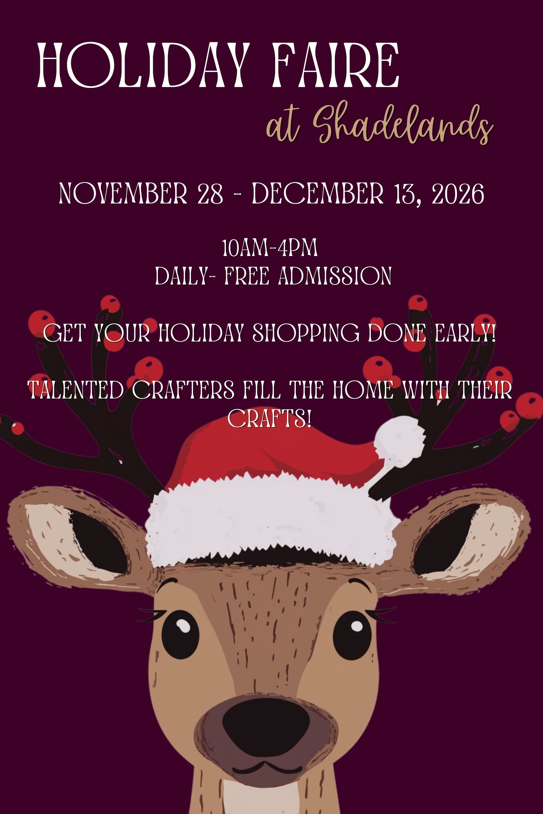 Shadelands Ranch Holiday Faire
