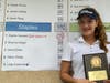 Sophia Sarrazin is all smiles after her record breaking round.
