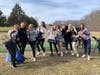 Pictured from 2019 are returning players (current grades listed) l-r are Amanda Green, Chelsea Cuseo, Viola Geismann, Elle Laub; then far right reading (r-l) are senior Meher Bhullar, junior Camryn Zukowski and senior Maya Stuttard.