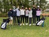 Players vying for Varsity are headed by (l to r) Captains Merin McCallum & Linnea Jagenberg.  Elle Laub, Leni Lemcke, Lizzie Kuehndorf, Ellery Vishno, Reilly 
McGeehan & Keeva 
Boyle compete for Varsity. Missing is Kathleen Coffey. 