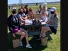 Cammie Rubino, Reilly McGeehan, Ellery 
Vishno, Amanda Green, Erin Oldale, Sienna Peck, Lila Botur, Sasha Perkins, Kathleen Coffey and Keeva Boyle review rules after being named to the Golf Team.