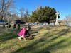Scout Ashley Charise hung the final ceremonial wreath for the POW/MIA service men and women.
