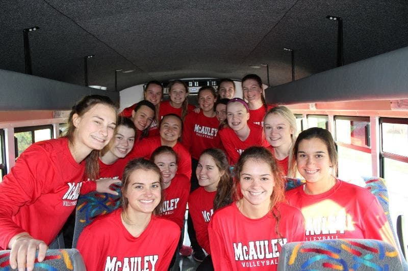 McAuley State Volleyball Champs Take Victory Lap Down 99th Street ...