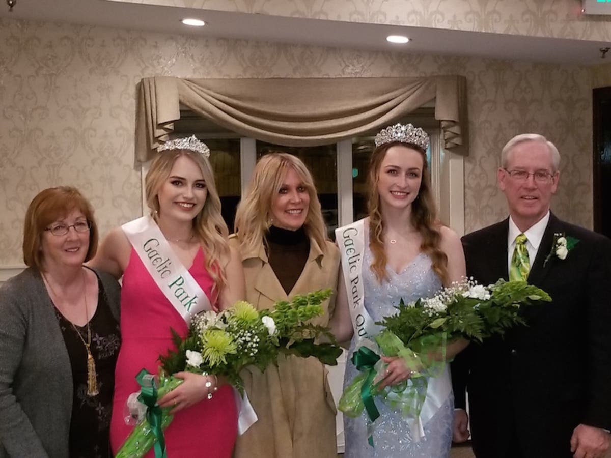 (Left to right) Judge Donna Killen, Rachel Hoban Court 2019, Judge Ann Lang, Queen Bridget Giblin and Dan McLoughlin.