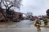 Oak Lawn firefighters struck a fire in an apartment building on Wednesday afternoon. 