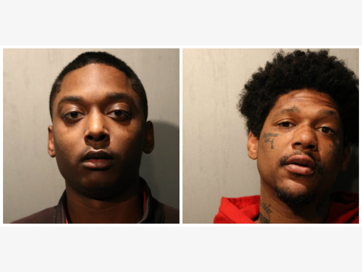 (Left to right) Menelik Jackson, 24, and Jovan Battle, 32 have been charged in the fatal shooting of an off-duty cop.