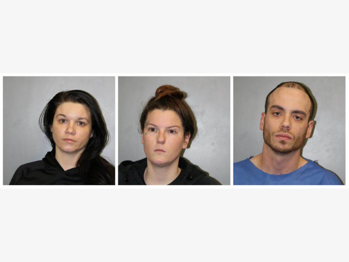 Left to right: Stacy Krisik, 33, Jessica Doherty, 26, and Jonathan Owens, 30
