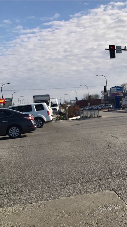 A flower truck has lost part of its load near the 95th Street/Cicero Avenue intersection in Oak Lawn.