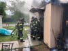 Oak Lawn firefighters fought a detached garage fire on July 4, where a firefighter became overcome by the heat. 