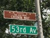 The block where Mille and Ted Cronin lived on 53rd Avenue in Oak Lawn since 1957,  was designated an honorary street in the couple's honor. 
