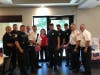 First responders spent time with veterans at Villa at Palos Heights for the first Patriot's Day BBQ. 