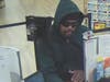 Surveillance image from the TCF Bank robbery in the Burbank Jewel. 
