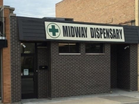 Midway Dispensary, at 5648 S. Archer Ave. in Chicago's Garfield Ridge neighborhood, has temporarily halted sales of recreational marijuana so it can restock.