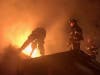 Four adults and two dogs escaped are safe after a fire tore through their hone early Saturday morning. 
