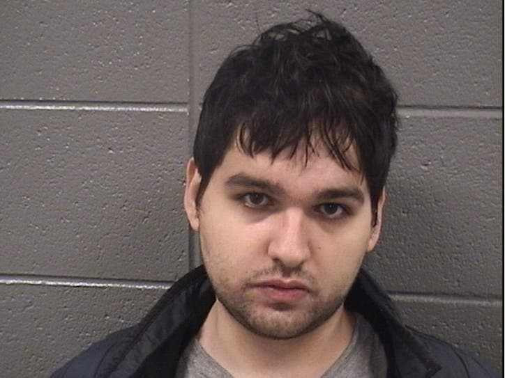 Edward Hanania, then 22, in his 2017 booking photo. 