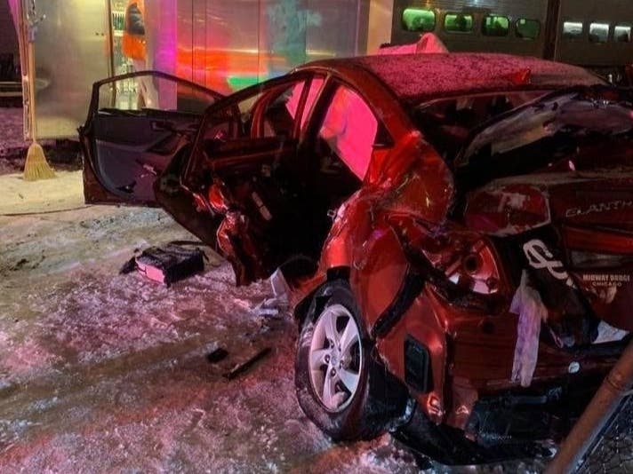 Four people, including a pedestrian, were critically injured in a train vs. vehicle accident Wednesday evening at 87th Street and Pulaski Road.