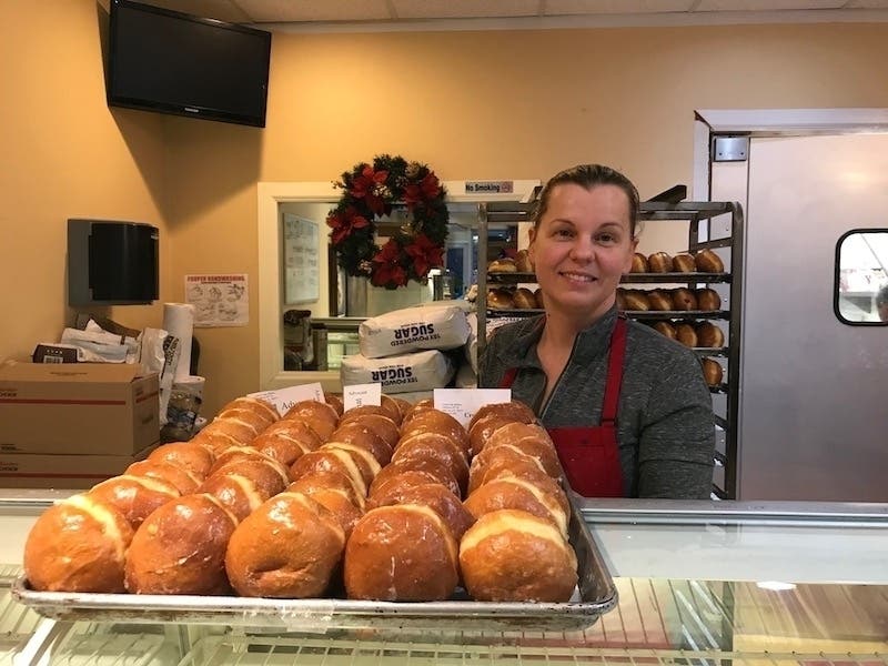 Anna Kaliszak estimates that her Velvet Cake Bakery, 5168 W. 95th St., Oak Lawn, will make 30,000 paczki for Fat Tuesday.