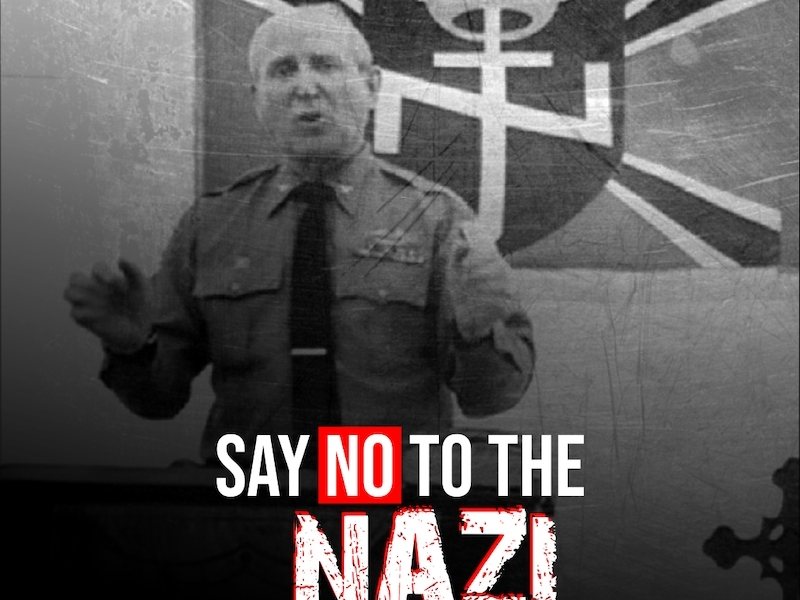 One of the digital ads being distributed by the Illinois GOP denouncing self-avowed neo-Nazi Art Jones.