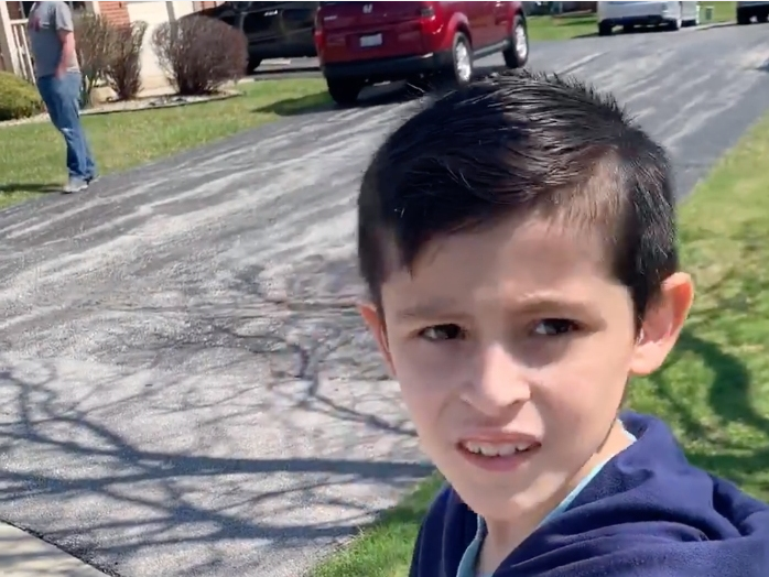 The Alsip Police Birthday Task Force surprised Felix with a cool birthday parade.  