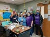 Night shift workers at OSF-LCMH were treated to sandwich wraps donated by Northeast School's Kindness Club. 