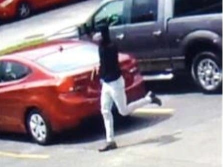 Surveillance image of man police believe to be involved in attempted carjacking and shooting in Blue Island. 