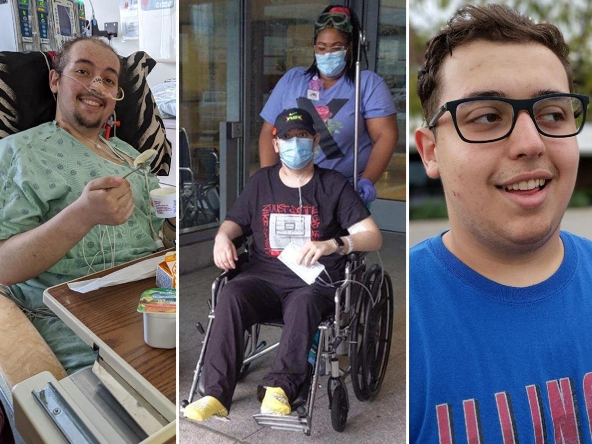 Jibriel Tawalbeh, 19, of Palos Hills, survived 47 days on a ventilator and ECMO from COVID-19.