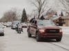 Jack Novak was totally surprised when neighbors and friends threw him a car parade before he leaves for Army basic training. 