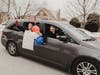 Jack Novak was totally surprised when neighbors and friends threw him a car parade before he leaves for Army basic training. 
