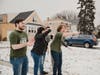 Jack Novak was totally surprised when neighbors and friends threw him a car parade before he leaves for Army basic training. 