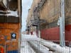 The west roof parapet of the Aragon Ballroom partially collapsed from heavy snow buildup, Chicago fire officials said. 