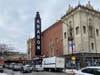 The west roof parapet of the Aragon Ballroom partially collapsed from heavy snow buildup, Chicago fire officials said. 