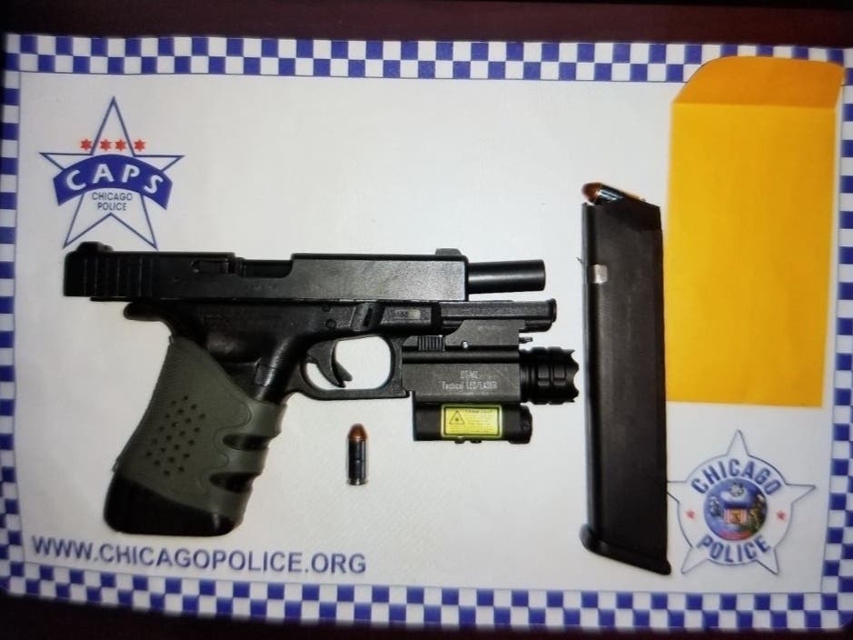 A 15-year-old was arrested after police saw him hide a gun, reports said.