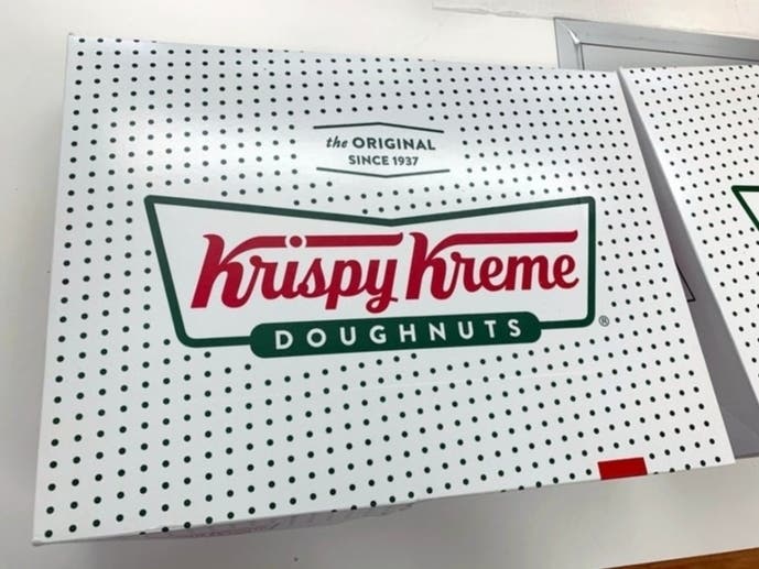 Krispy Kreme is offering a free donut to people who show their COVID-19 vaccination card, starting on Monday, March 22. There is a location in Evergreen Park at 9150 S Western Ave​.