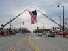 Ladder arch 123rd Street and Harlem Avenue for fallen Hometown police officer Lt. James Kouski, who died in the line of duty on April 3.