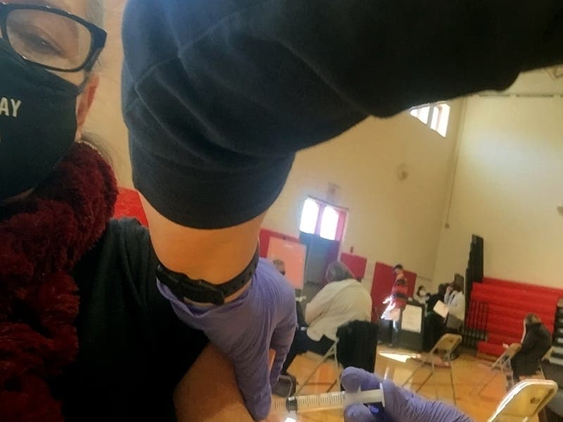 MeridianHealth will be dispensing free first-dose Moderna vaccinations May 15 in Chicago's Englewood neighborhood.