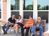 Residents of Grace Point Place enjoy watching the children fly kites at Southwest Chicago Christian School.