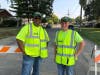 CERT volunteers were managing the street at Alsip National Night Out. 
