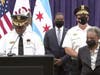 CPD Supt. David Brown, Mayor Lori Lightfoot and other officials update news media during a Sunday morning news conference on the death of a police officer who was killed in the line of duty the evening before. 