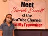 YouTuber Sarah Everett, whose quirky "Just My Typewriter" channel has a cult following, was a special guest of the Evergreen Park Type-In.