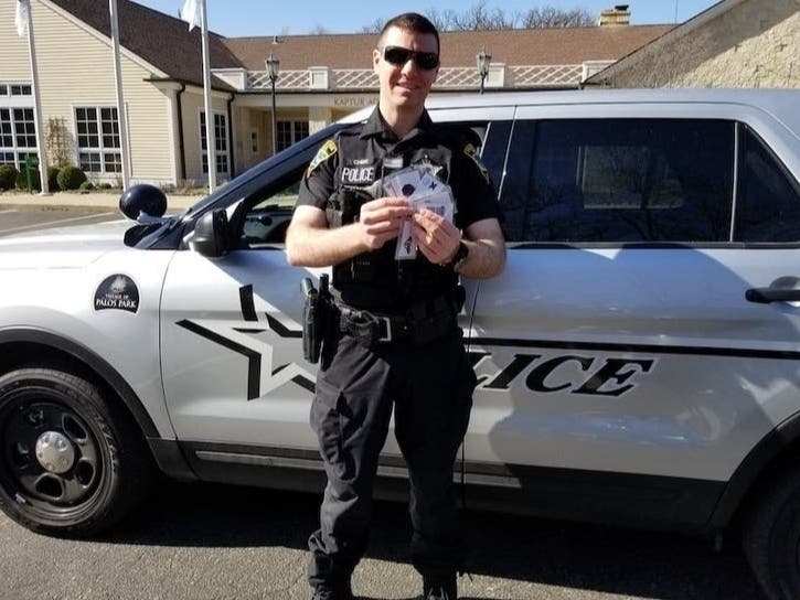 Palos Park Officer Russ Chibe, who found an elderly couple in their car 900 miles from home, will be honored Sept. 13 during the village council meeting by the Dementia Society of America. 