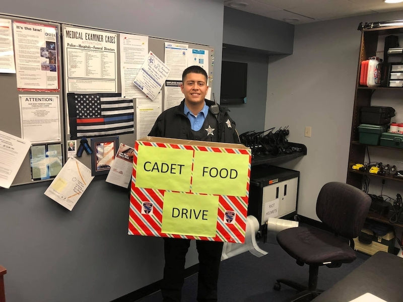The Palos Park Police Cadets are collecting non-perishable food items through Jan. 1 for the Palos Township Food Pantry.