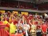 It was "Mac Out" night for McAuley's loyal student section at the IHSA Class 4A semi-final, who formed a block of red, white and gold in the Redbird Area stands in Normal.  