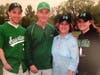 The Sullivan family at Skip's last day of coaching Oak Lawn Spartan baseball, with his son, Michael, wife Patti, and daughter Dana. Skip coached both his children at OLCHS.