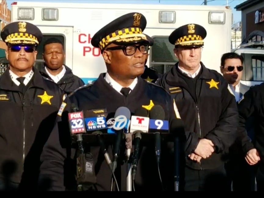 CPD Supt. David Brown apprises the news media of a mass shooting Sunday afternoon on Chicago's South Side. 