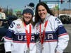 Team USA Womens Hockey Olympians and silver medalists Kendall Coyne Schofield and Abbey Murphy.