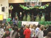 Students brave the shave for childhood cancer research during Southwest Elementary School's St. Baldrick's head-shaving event. 