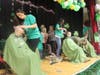 Students brave the shave for childhood cancer research during Southwest Elementary School's St. Baldrick's head-shaving event. 