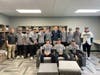 Jim Adduci visits with the EPCHS varsity baseball team. 